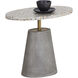 Carment 22.75 X 19.5 inch Terrazzo / Grey Side Table
